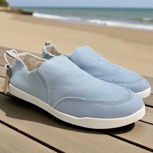 Vionic Beach Malibu slip-on comfort shoe light blue Size 6.5